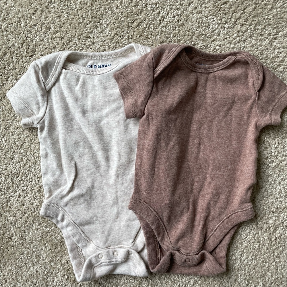 Old Navy Kids One Piece Set - Cream and Brown